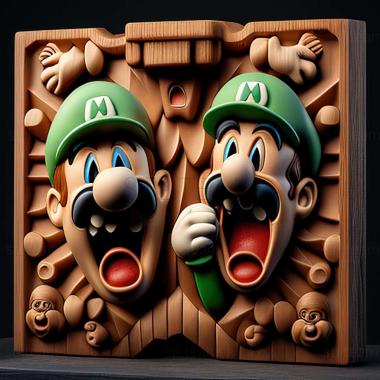 3D model Mario  Luigi Dream Team game (STL)